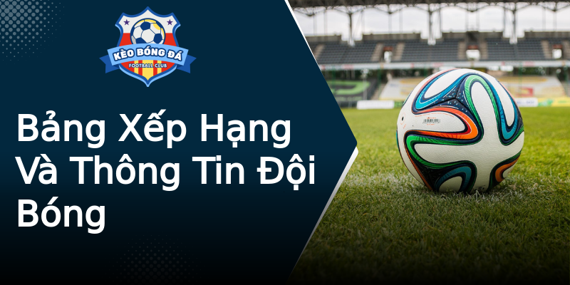 Bảng Xếp Hạng Và Thông Tin Đội Bóng Bảng Xếp Hạng Và Thông Tin Đội Bóng